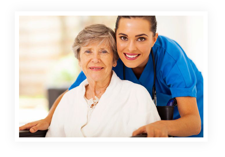 Doctor and patient gave smile